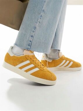 adidas Originals Gazelle sneakers in Preyel, Off White, & Cream White